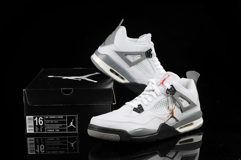 Air Jordan Retro 4,5 Nouveau Chaussures Hommes Blanc